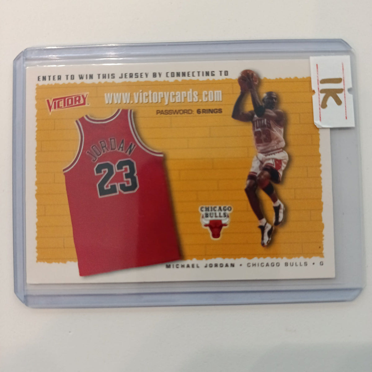 1999 Upper Deck Victory NBA Victory Jersey Sweepstakes Michael Jordan