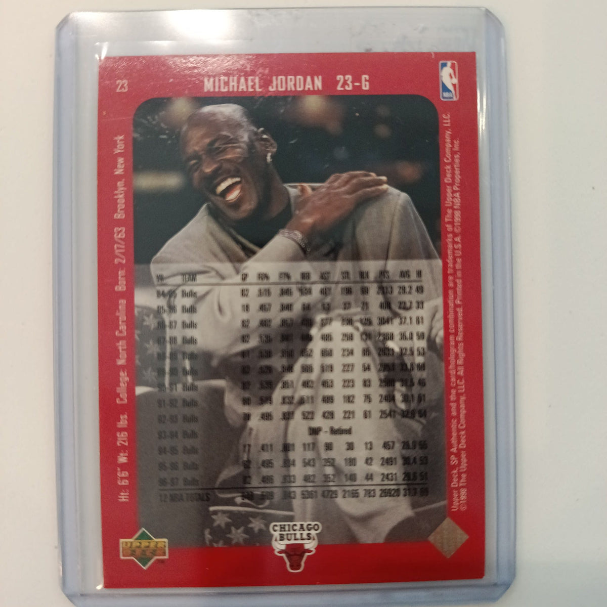 1998 Upper Deck SP Authentic Michael Jordan #23 - view 2