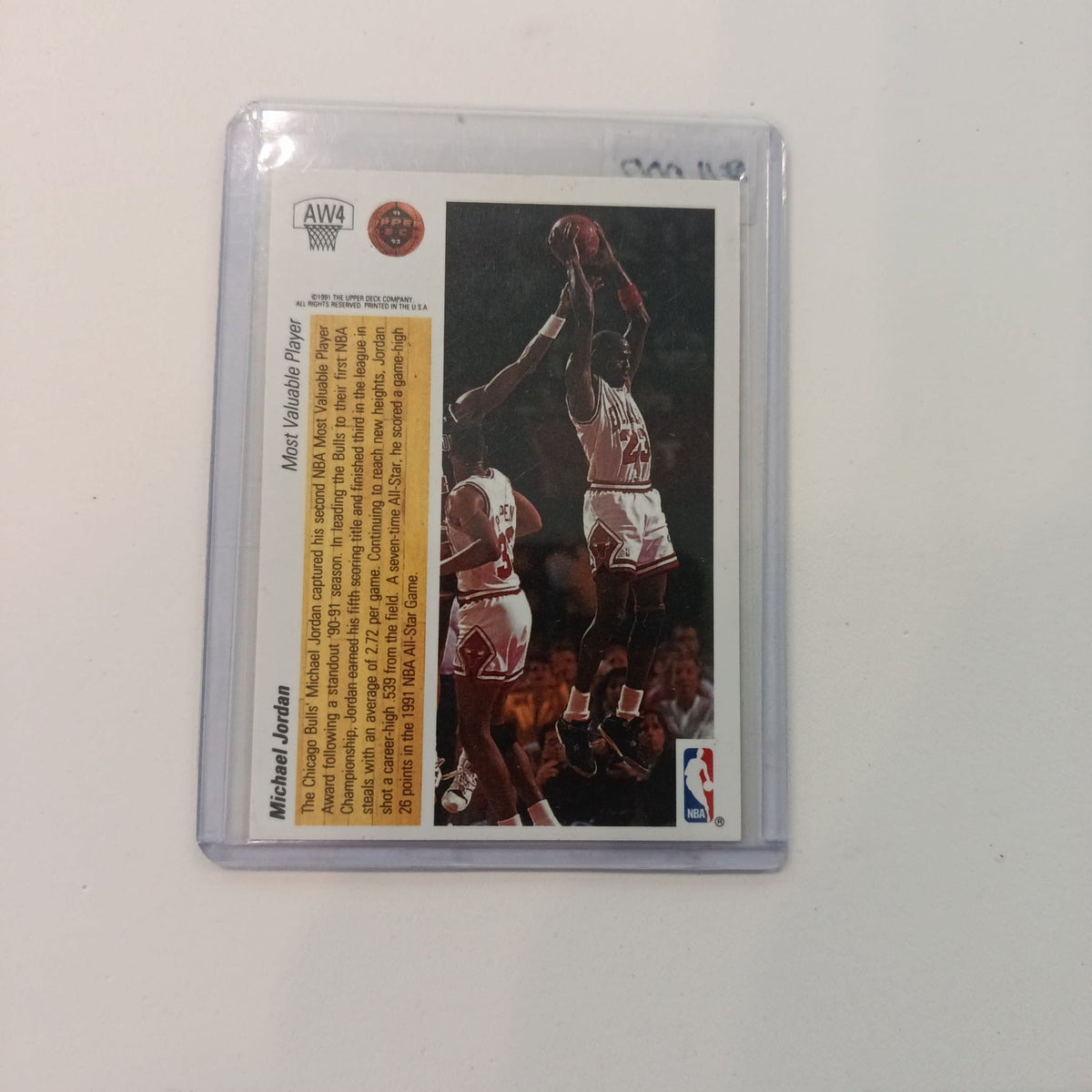 1991 Upper Deck MVP Michael Jordan #AW4 - view 2
