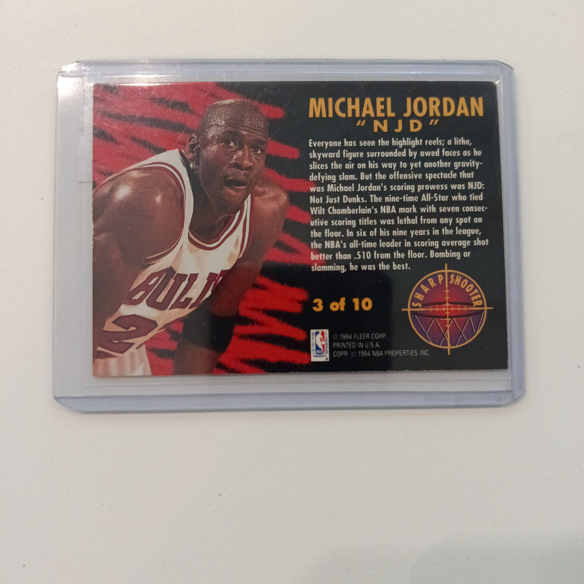 1993-94 Fleer Sharp Shooters Michael Jordan #3 - view 2