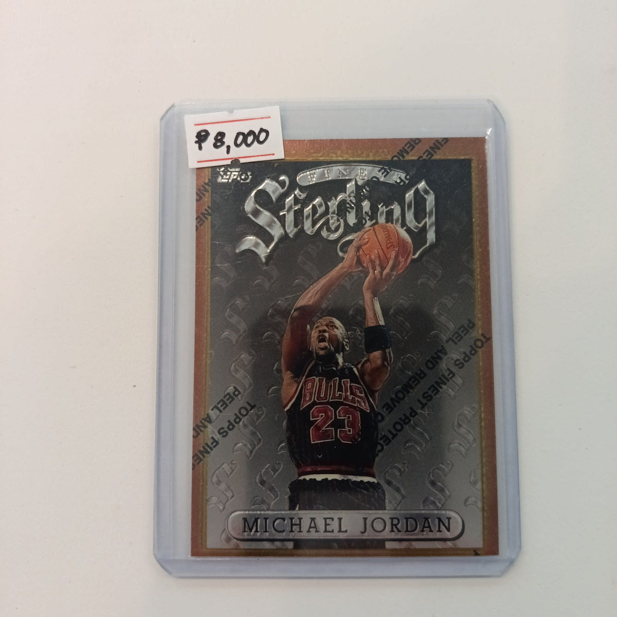1996 Topps Finest Sterling Michael Jordan #50