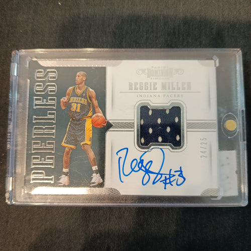 2017-18 Panini Dominion Peerless Reggie Miller #PJ-RML