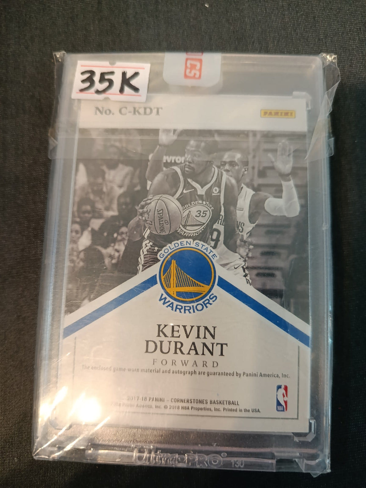2017-18 Panini Cornerstones Cornerstones Kevin Durant #C-KDT - view 2