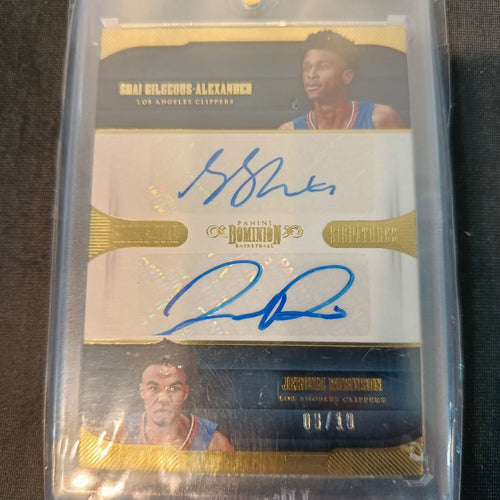 2018-19 Panini Dominion Basketball Rookie Dual Signatures Shai Gilgeous-Alexander / Jerome