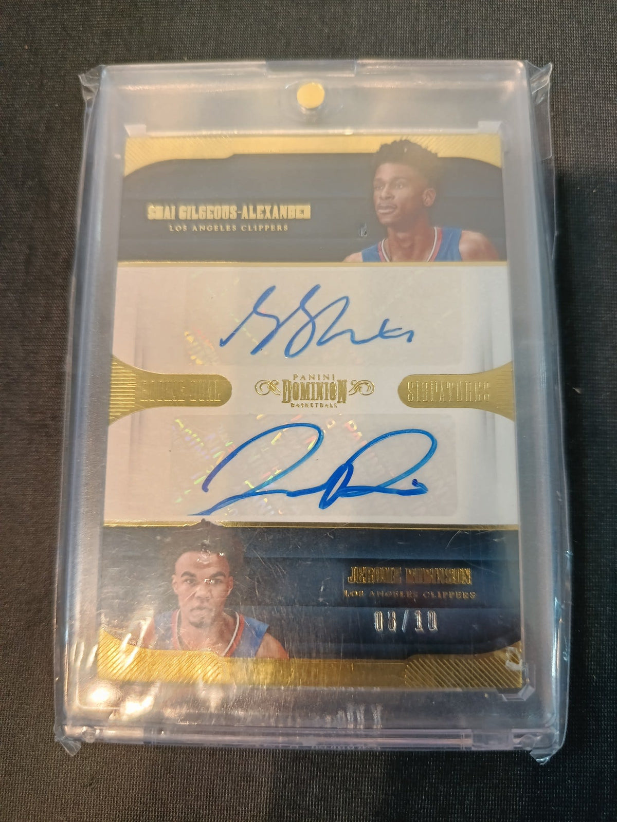 2018-19 Panini Dominion Basketball Rookie Dual Signatures Shai Gilgeous-Alexander / Jerome