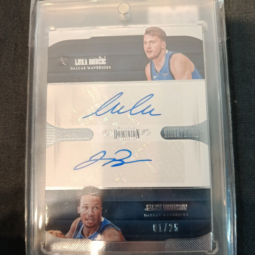 2018-19 Panini Dominion Rookie Dual Signatures Luka Doncic / Jalen Brunson #RD-LJ