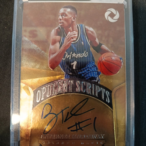 2017-18 Panini Opulence Opulent Scripts Anfernee Hardaway Gold #OS-AHW
