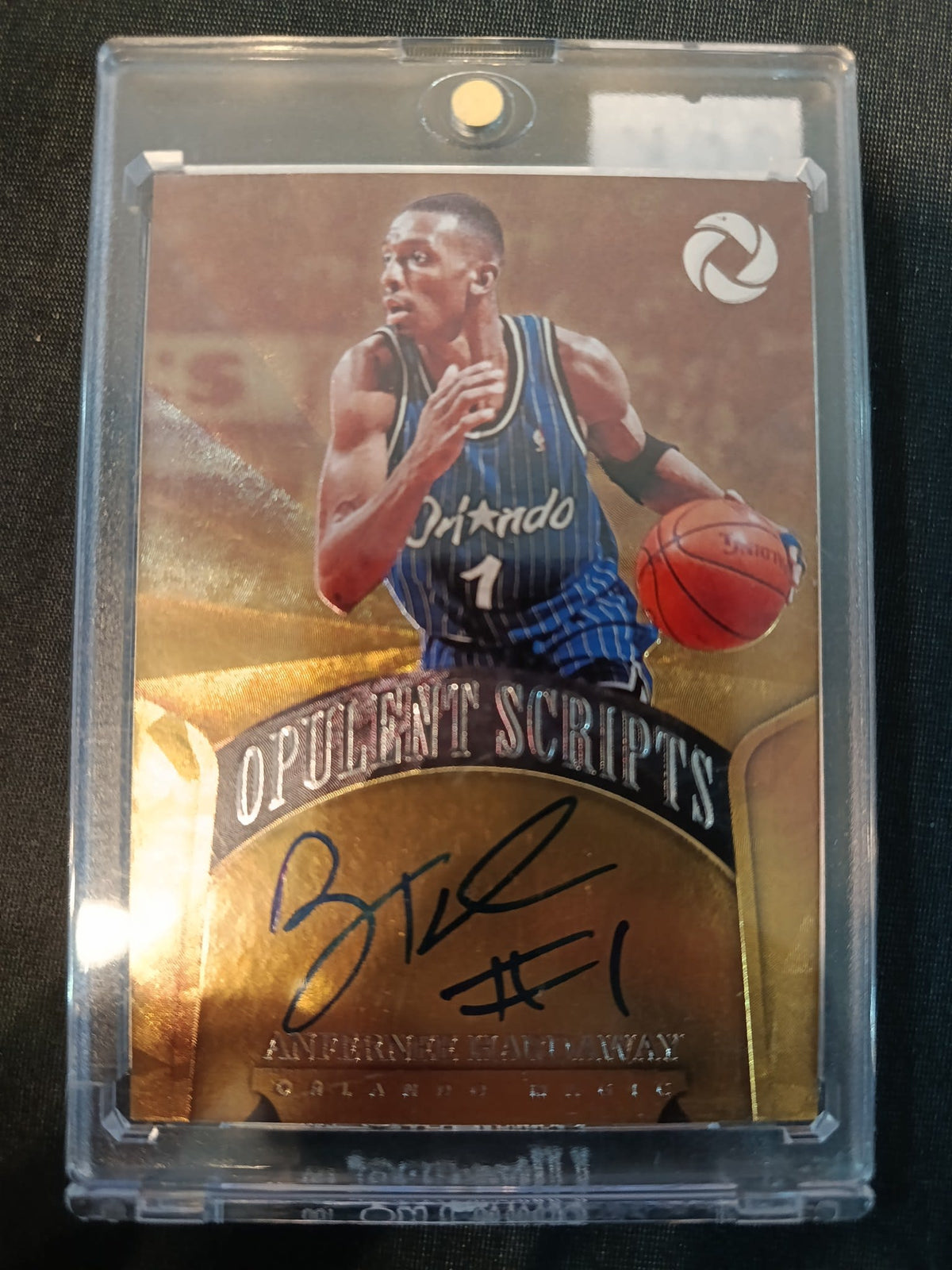 2017-18 Panini Opulence Opulent Scripts Anfernee Hardaway Gold #OS-AHW