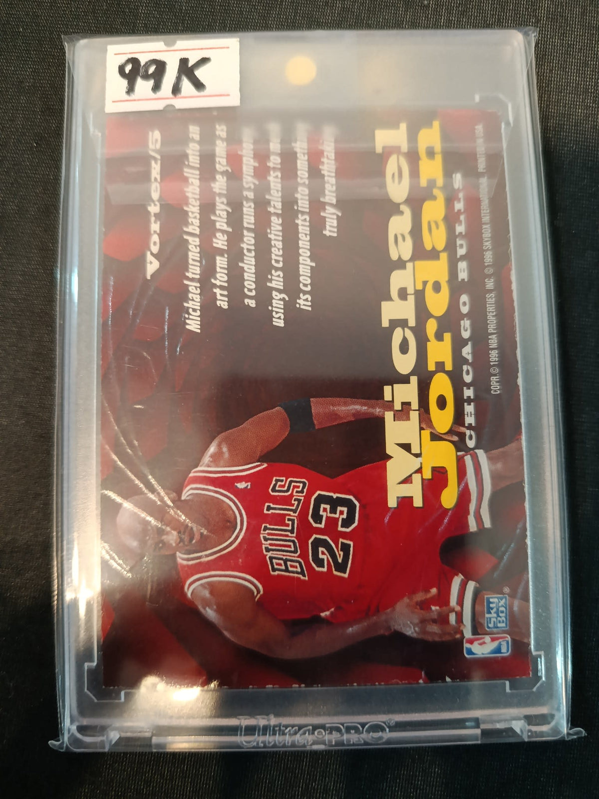 1996-97 Skybox Z Force Vortex Michael Jordan #5 - view 2
