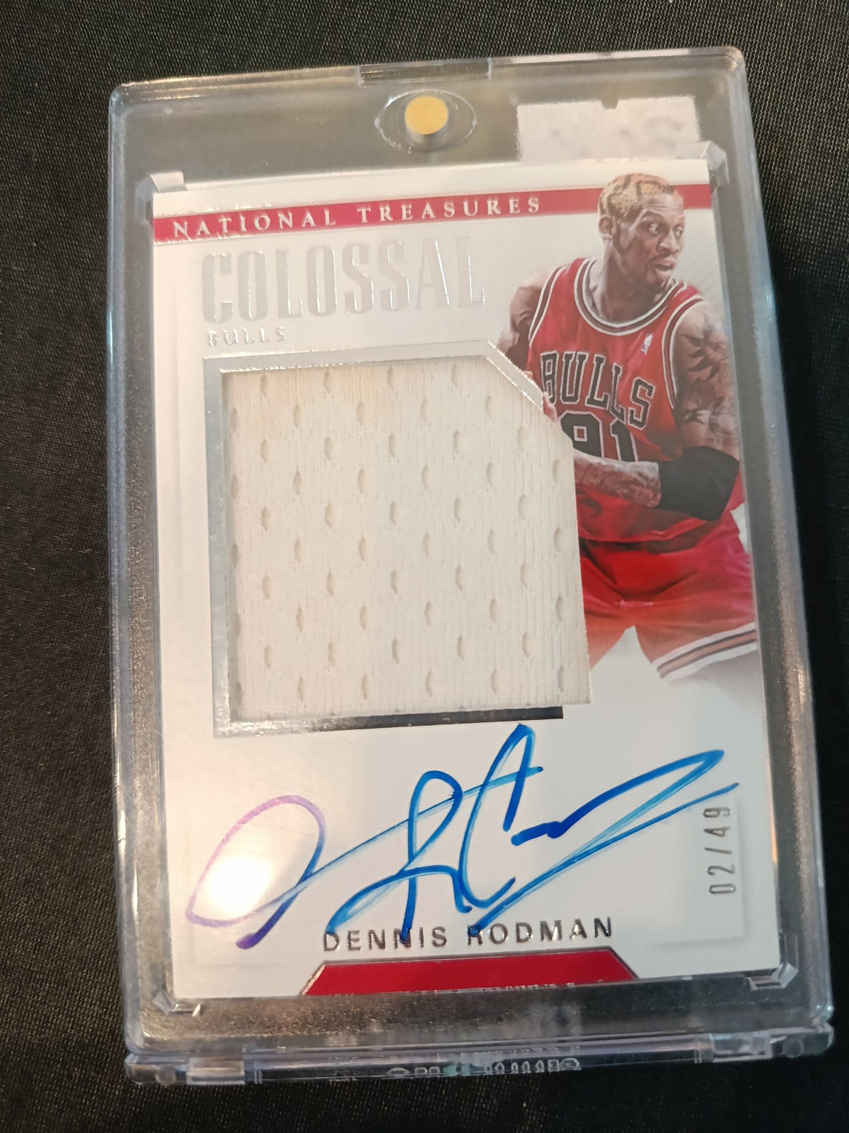 2017-18 Panini National Treasures Colossal Jersey Autographs Dennis Rodman #CJA-DRM