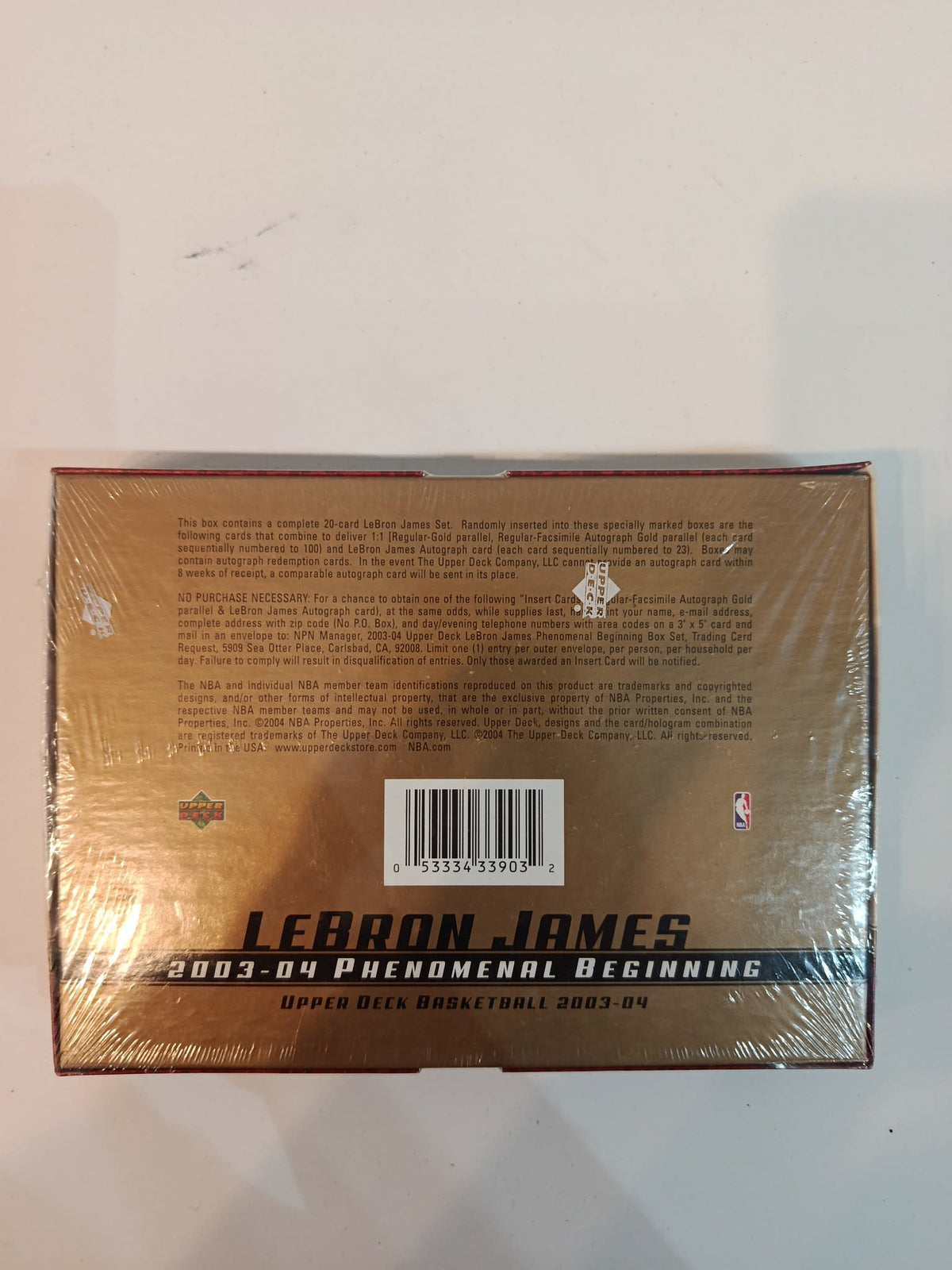 2003-04 Upper Deck LeBron James Phenomenal Beginning Collection Box - view 2