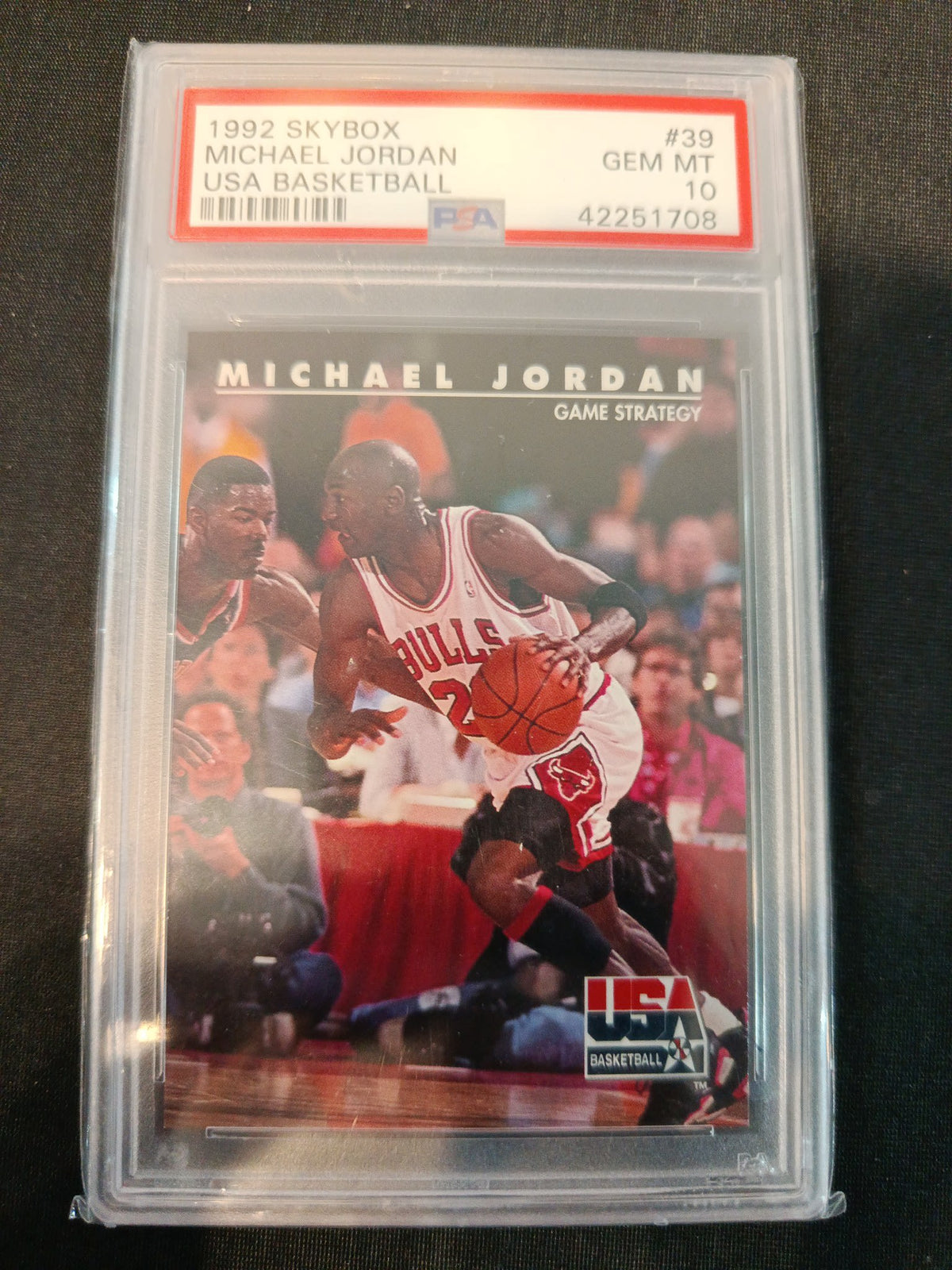 1992 SkyBox Game Strategy Michael Jordan #39 PSA GEM MT