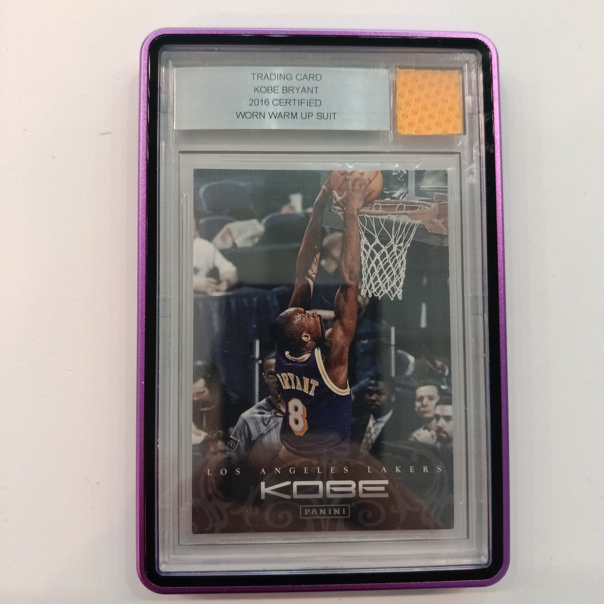 1996 Panini Kobe Bryant #11 Beckett Grading Services Cert (from label on slab)