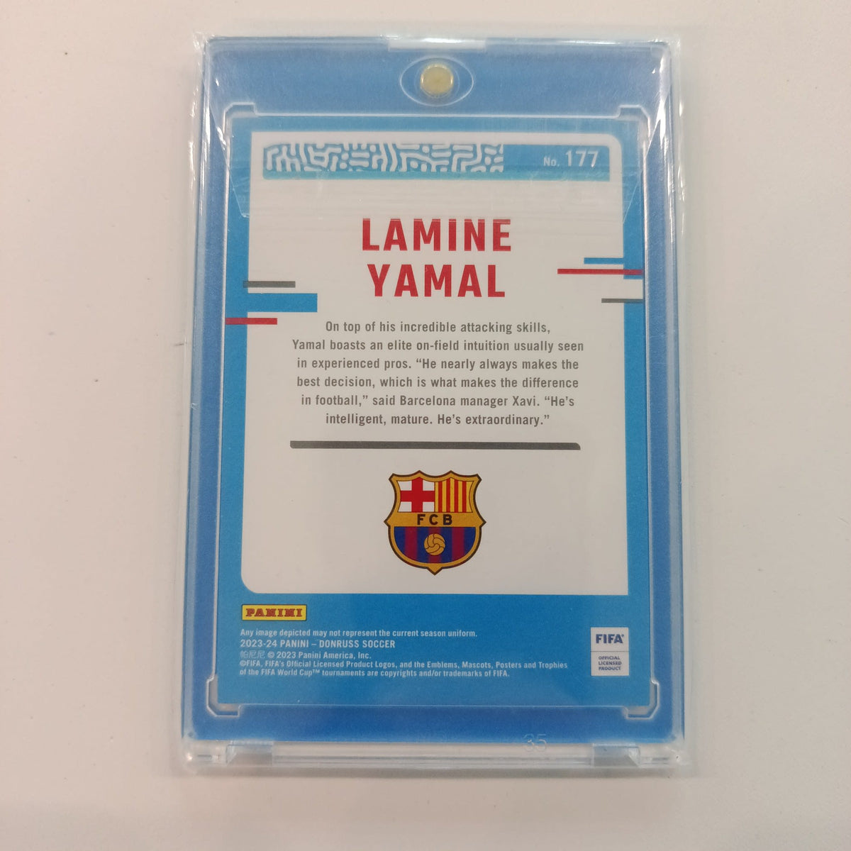 2023 Panini Donruss Soccer Rated Rookie Lamine Yamal #177 - view 2