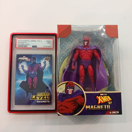 2023 Upper Deck 2023 Marvel Anime Vol. 2 Power Level Magneto #SN04 PSA 9