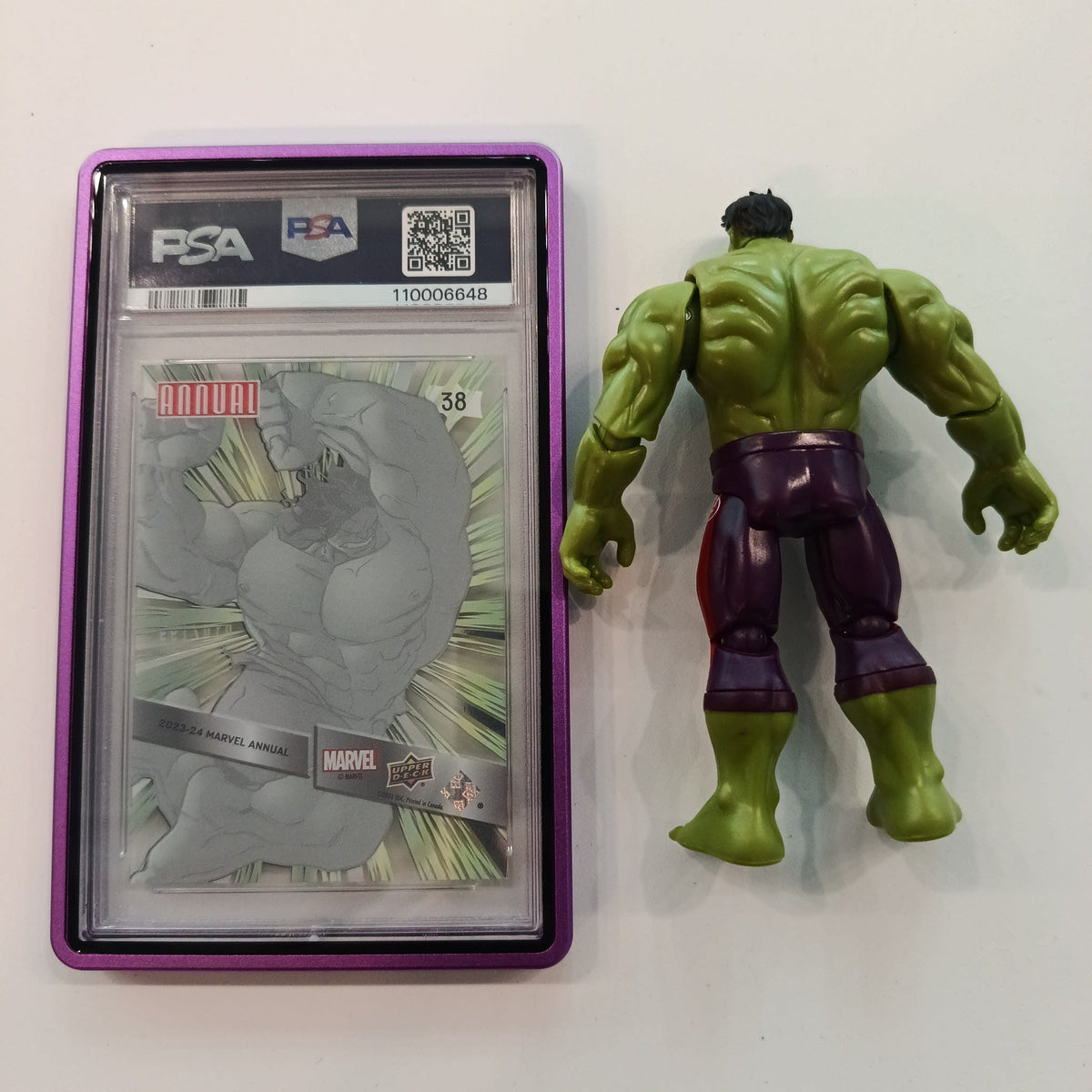 2023 Upper Deck 2023 Marvel Annual Suspended Animation Hulk #38 PSA 9 - view 2