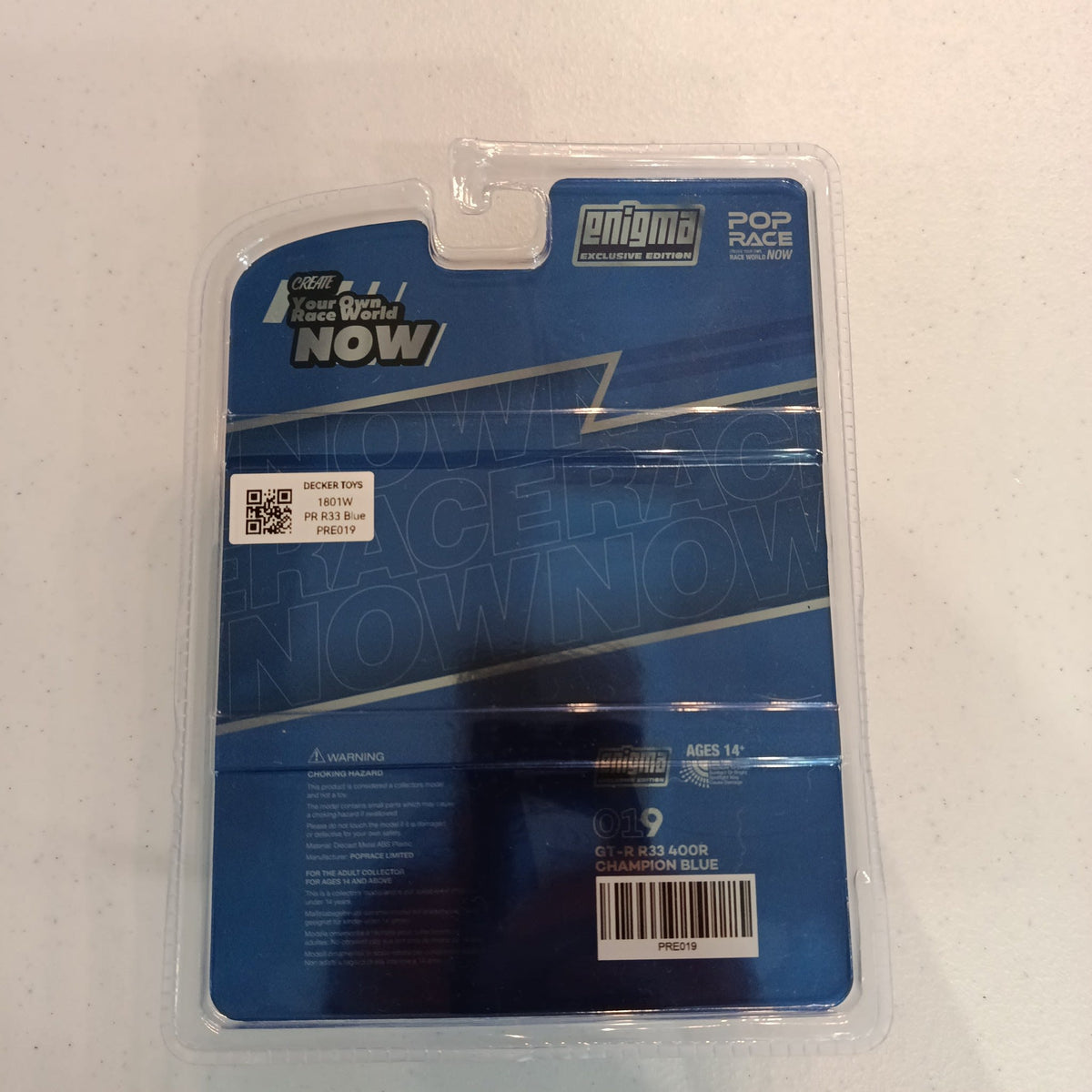 Pop Race Enigma Exclusive Edition Nissan GT-R R33 400R Champion Blue #019 - view 2