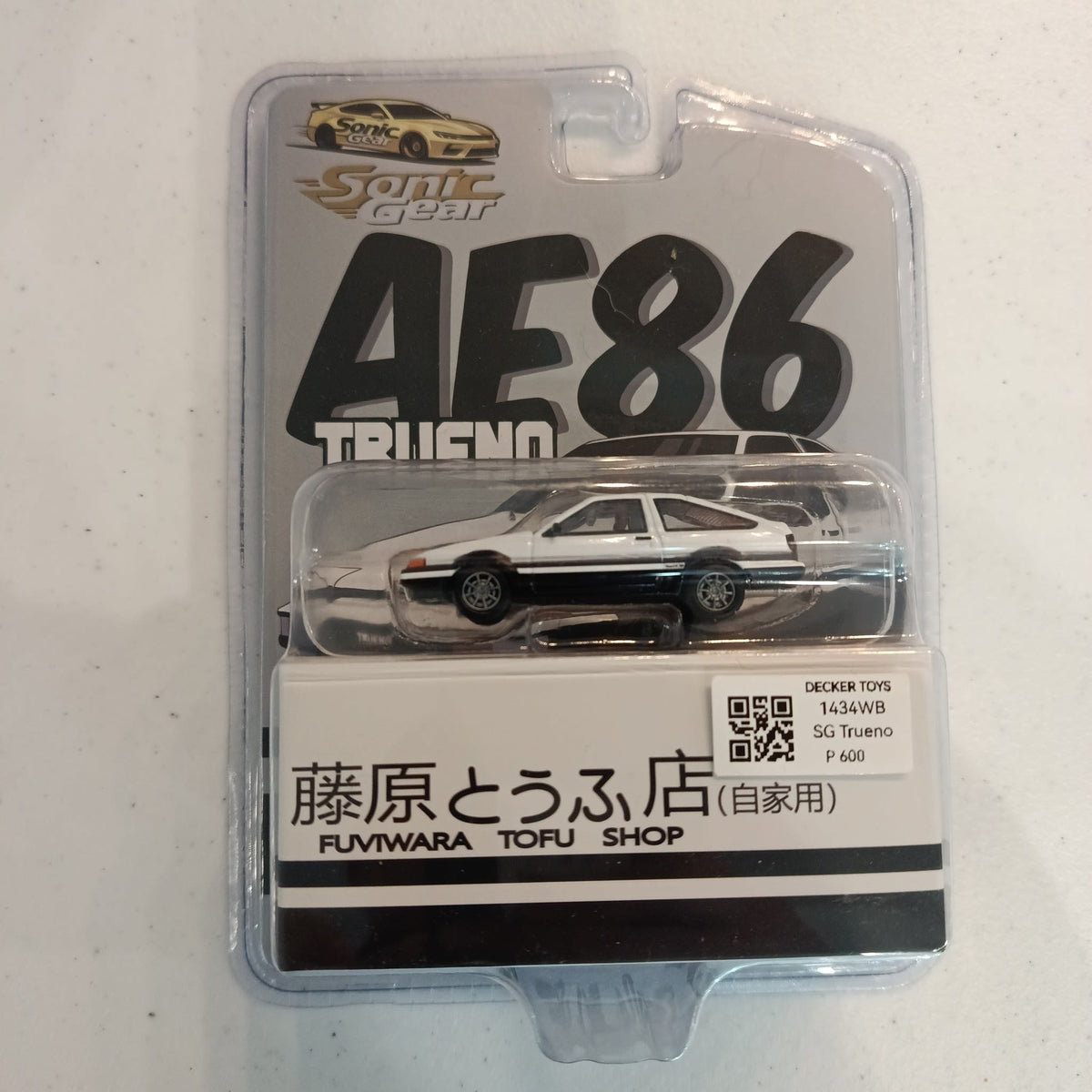 Sonic Gear AE86 Trueno Toyota AE86 Trueno – Fujiwara Tofu Shop (Black Hood)