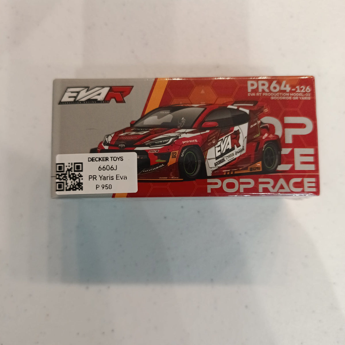 2024 Pop Race Pop Race 1/64 Toyota GR Yaris – EVA RT Goodride Livery #PR64-126