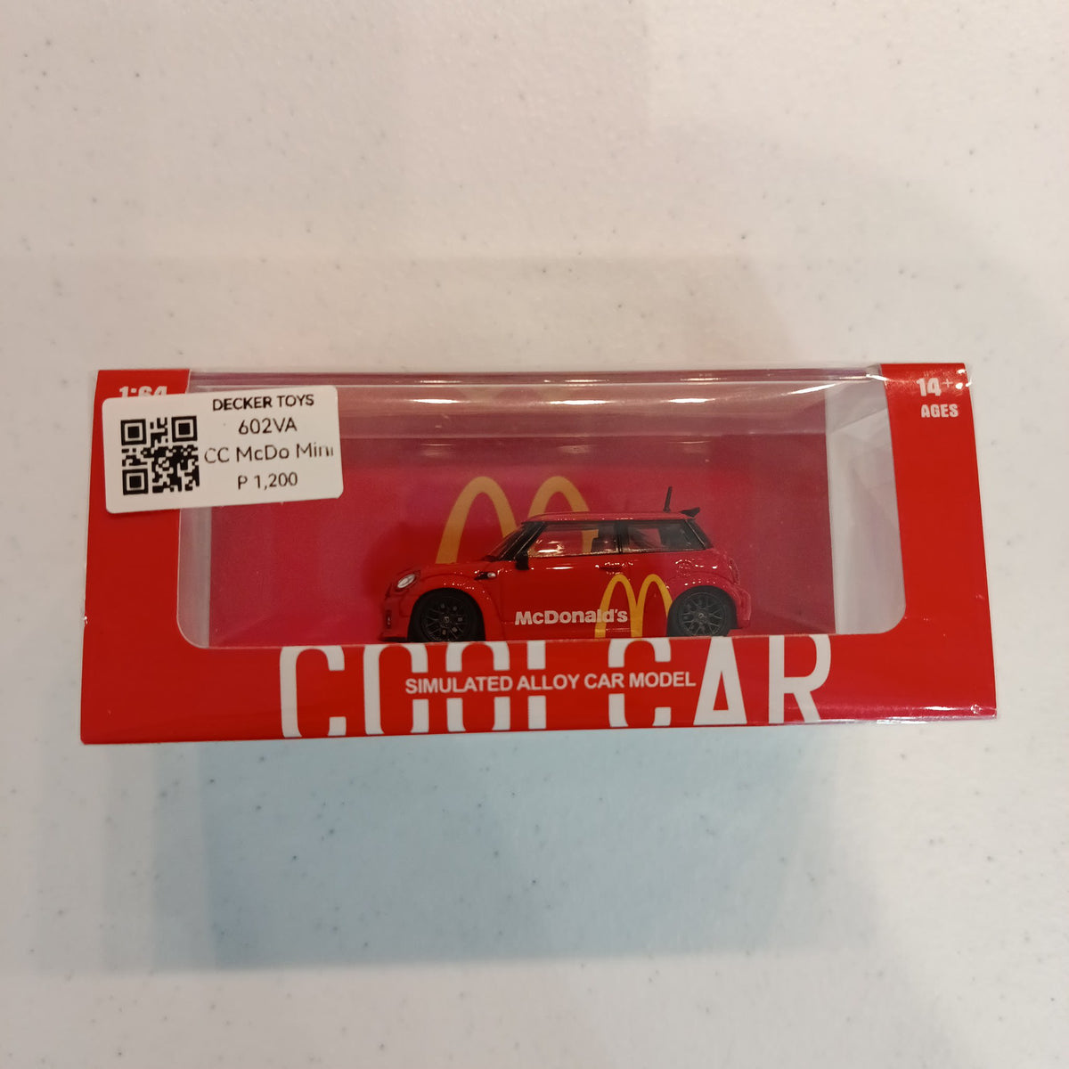 Cool Car Cool Car Simulated Alloy Car Model BMW Mini Cooper - McDonald's Livery