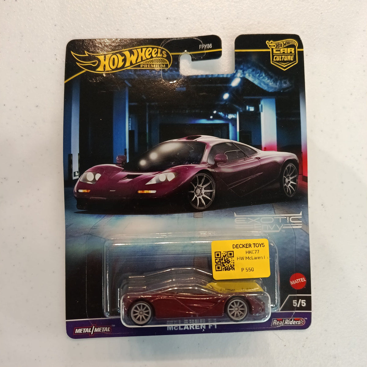 2022 Hot Wheels Car Culture McLaren F1 #5/5