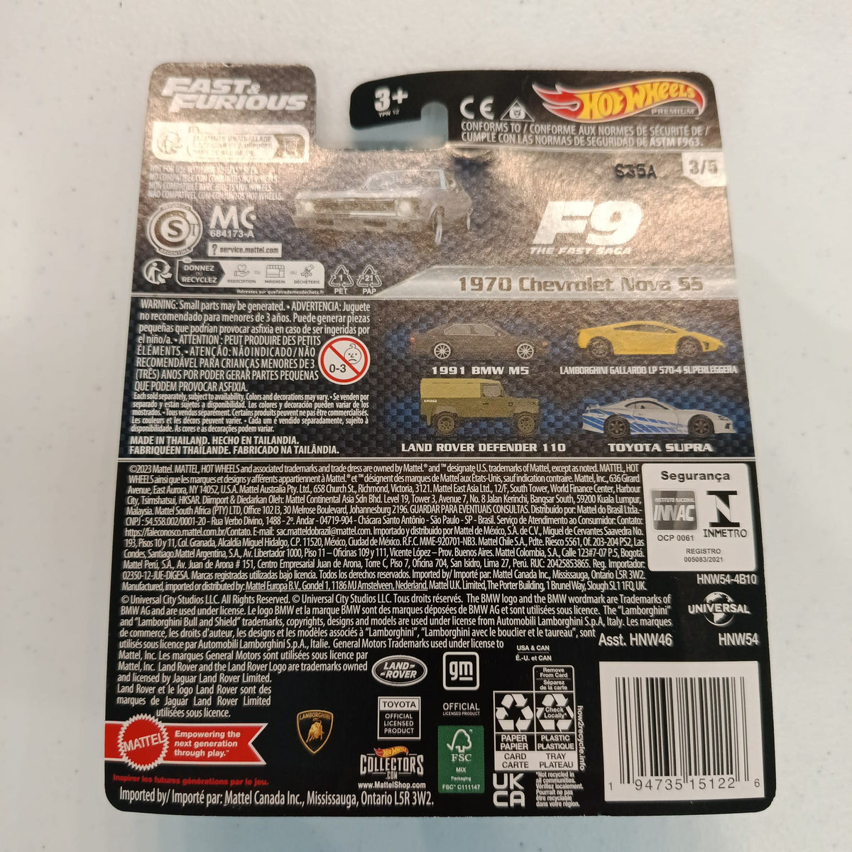 2023 Hot Wheels Hot Wheels Premium Fast & Furious 1970 Chevrolet Nova SS #3/5 - view 2