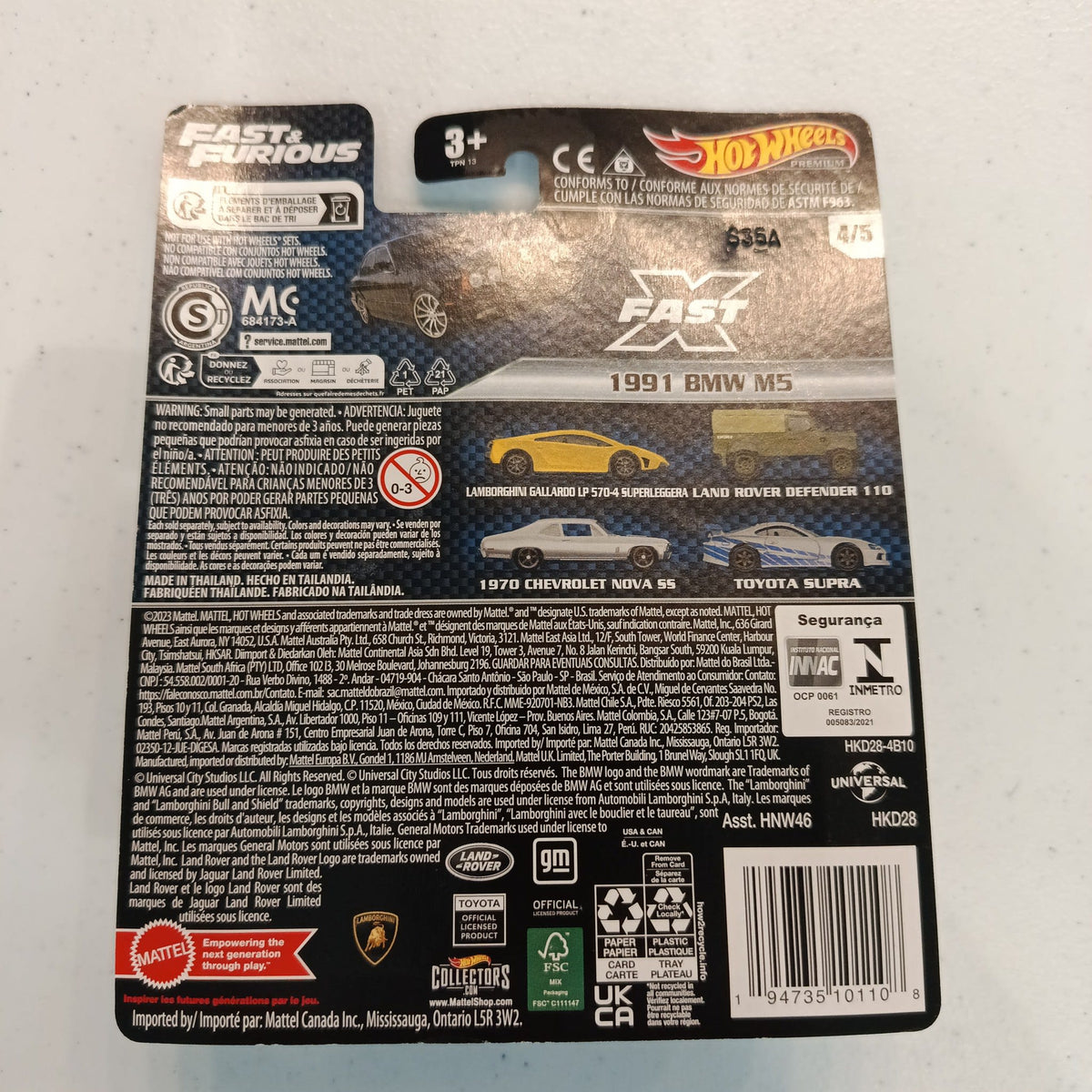2023 Hot Wheels Hot Wheels Premium Fast & Furious 1991 BMW M5 #4/5 - view 2