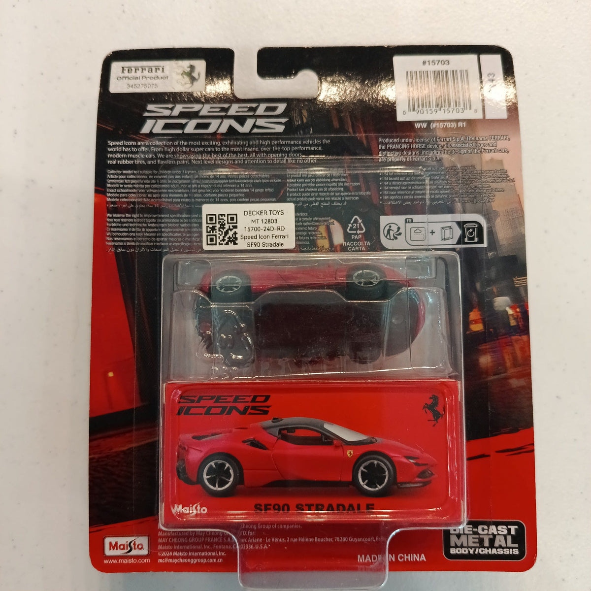 2024 Maisto Speed Icons Ferrari SF90 Stradale - view 2