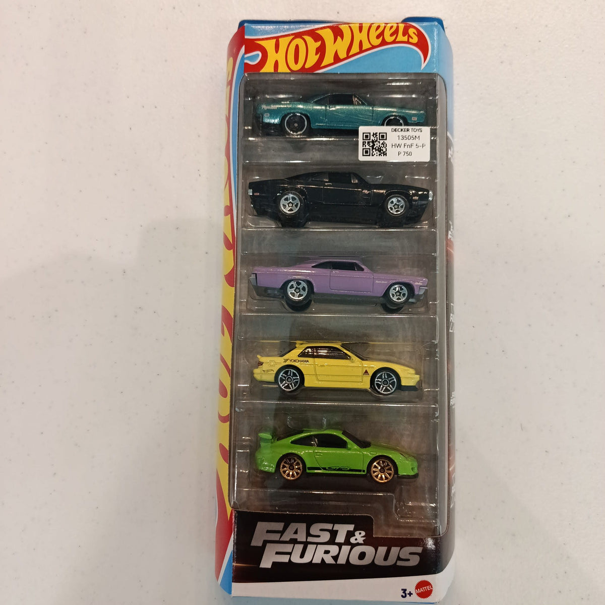 2025 Hot Wheels Fast & Furious '70 Dodge Charger RT, 1966 Chevrolet Impala, Porsche 911 GT