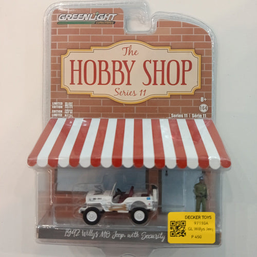 1942 Greenlight Collectibles The Hobby Shop 1942 Willys MB Jeep with Security Officer #971