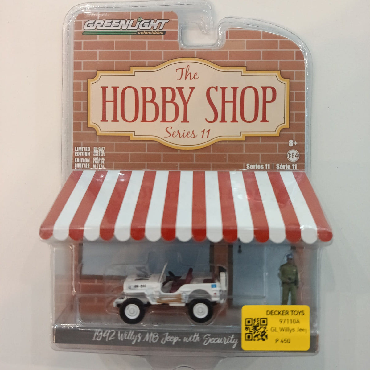 1942 Greenlight Collectibles The Hobby Shop 1942 Willys MB Jeep with Security Officer #971