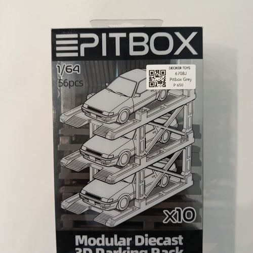 Pitbox Pitbox Grey Modular Diecast 3D Parking Rack