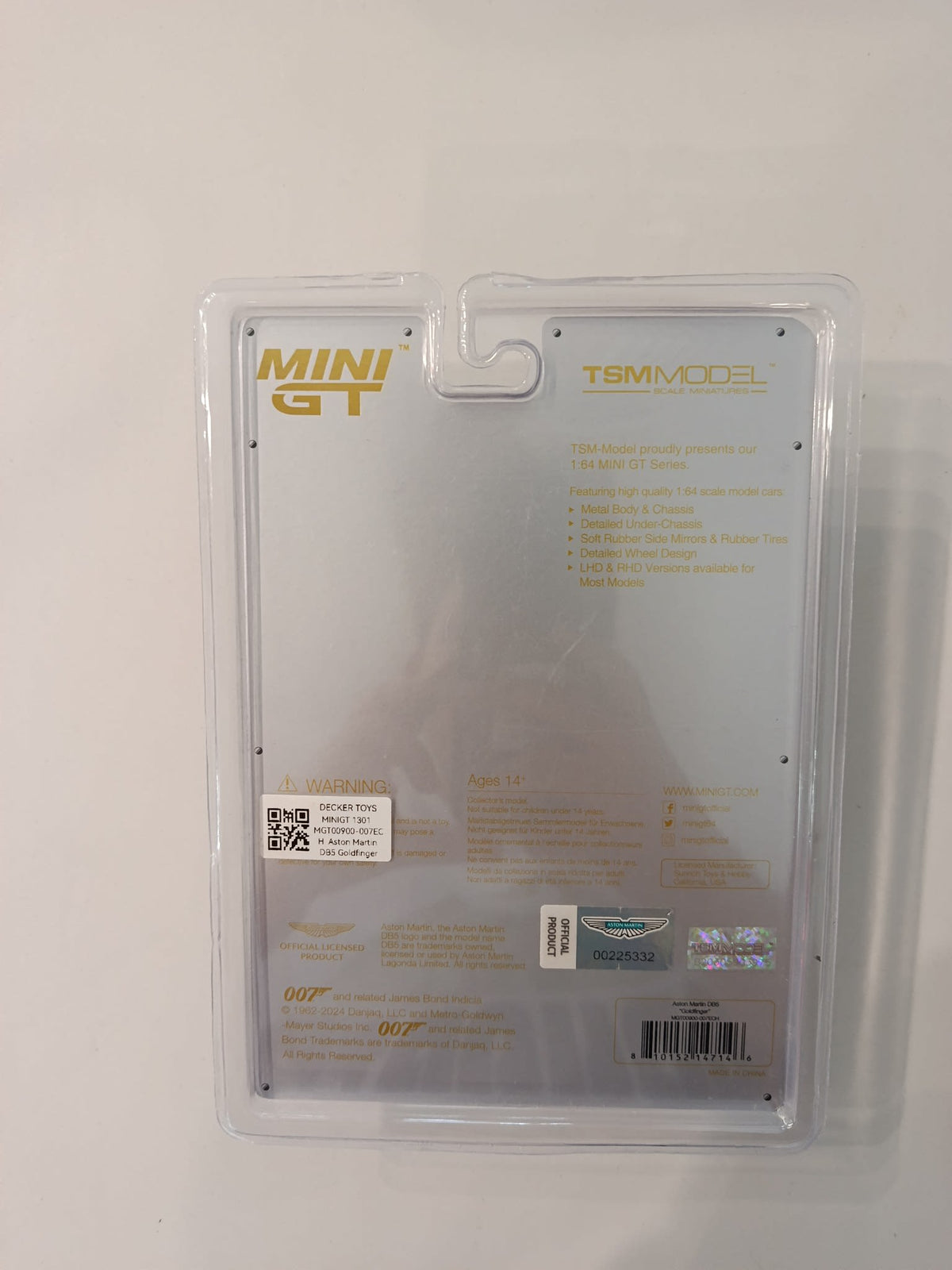 Mini GT James Bond Goldfinger Aston Martin DB5 #MGT00900 - view 2