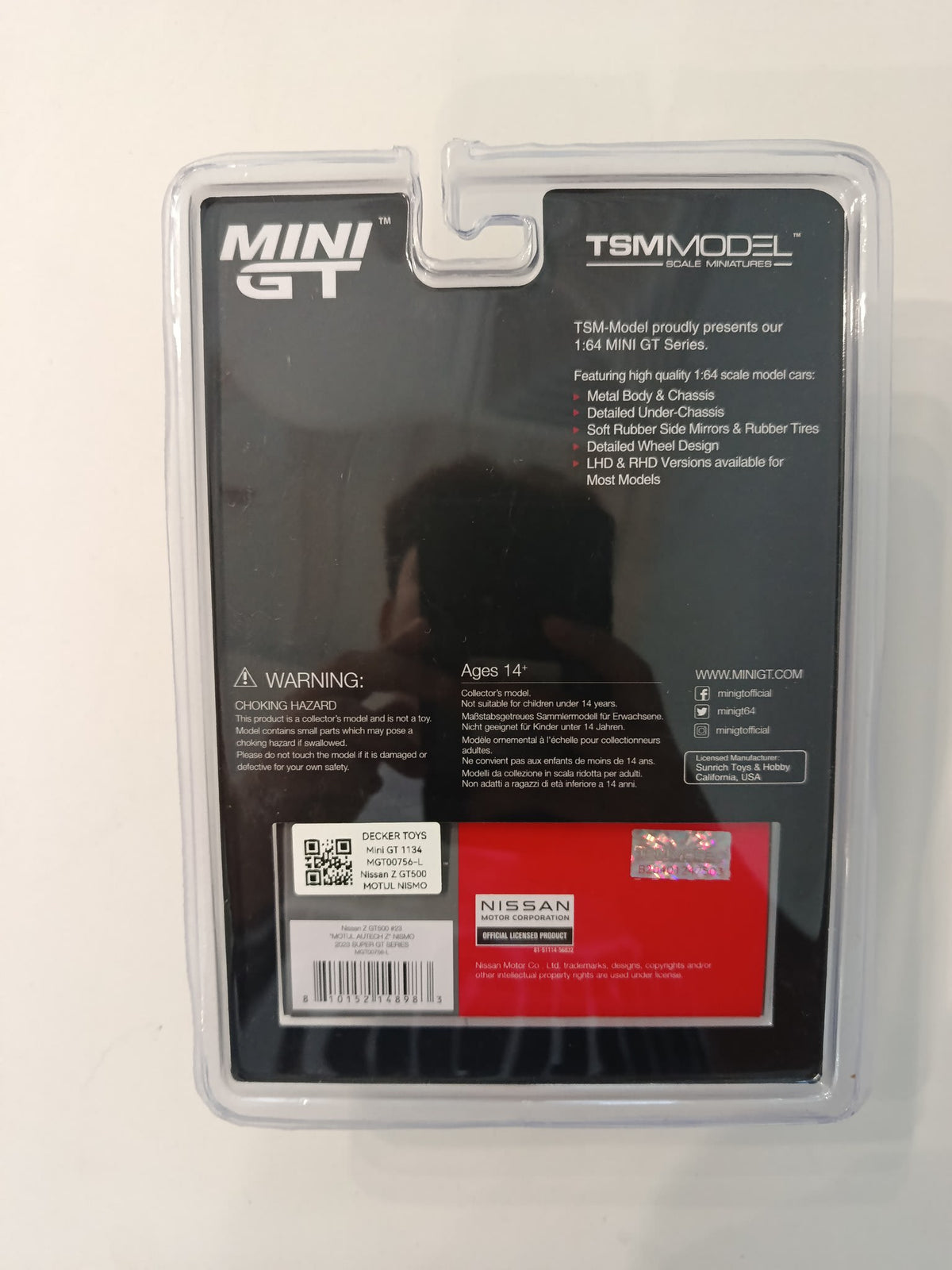 2023 Mini GT 1:64 Mini GT Series Nissan Z GT500 #23 "MOTUL AUTECH Z" NISMO 2023 Super GT S - view 2