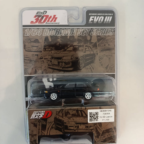 Hot Wheels Initial D 30th Anniversary 1/64 Diorama Set Series Mitsubishi Lancer RS Evoluti
