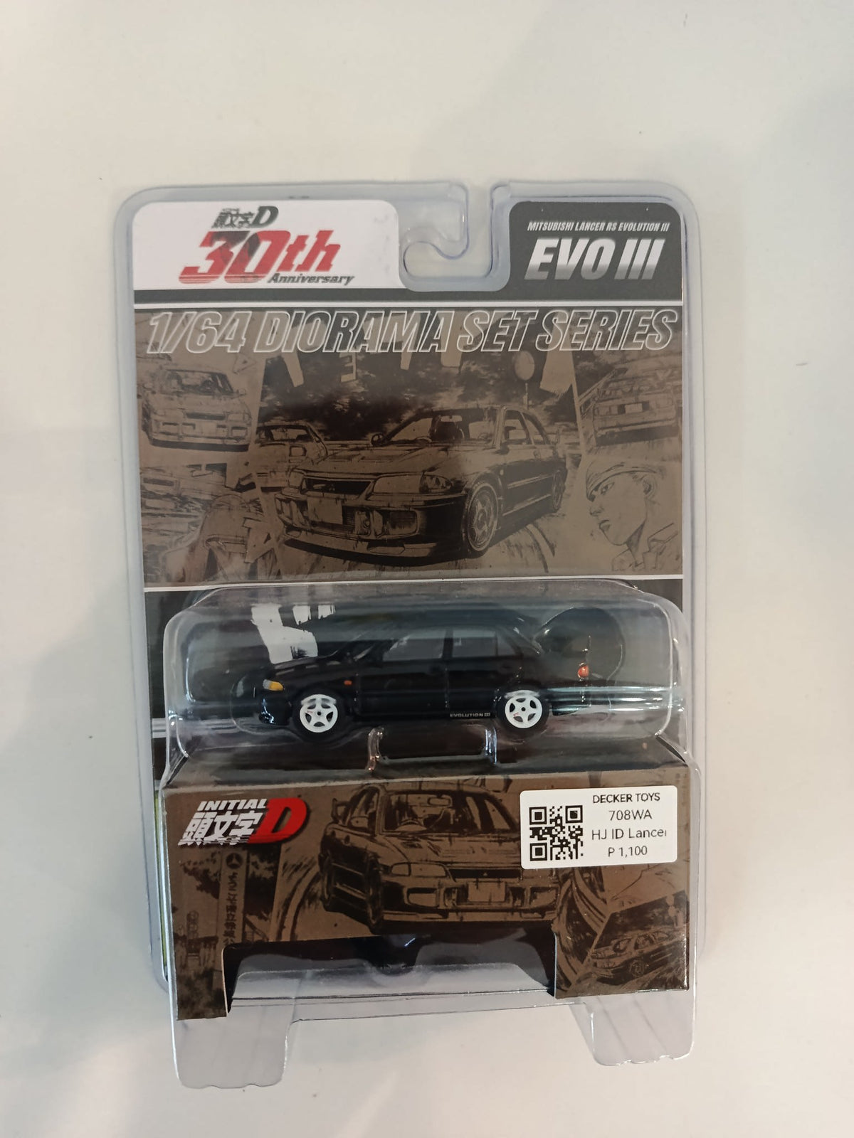 Hot Wheels Initial D 30th Anniversary 1/64 Diorama Set Series Mitsubishi Lancer RS Evoluti