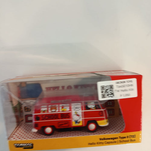 Tarmac Works Hello Kitty Capsule Volkswagen Type II (T2) Hello Kitty Capsule School Bus