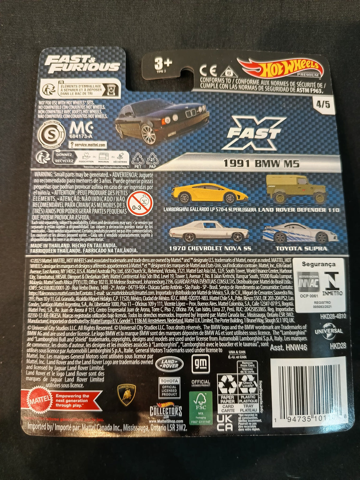 Hot Wheels Fast & Furious Premium BMW M5 (E34) #4/5 - view 2
