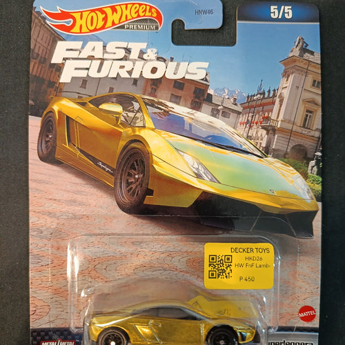 Hot Wheels Fast & Furious Premium Lamborghini Gallardo Superleggera #5/5