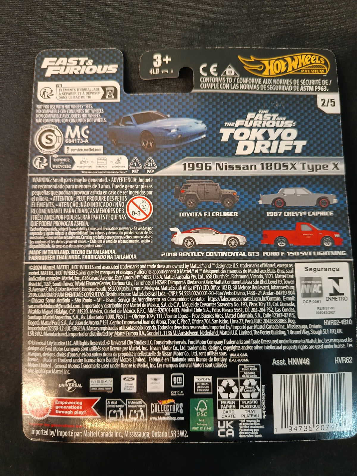 Hot Wheels Fast & Furious Nissan 180SX Type X #2/5 - view 2