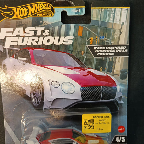 Hot Wheels Fast & Furious Premium Bentley Continental GT3 #4/5