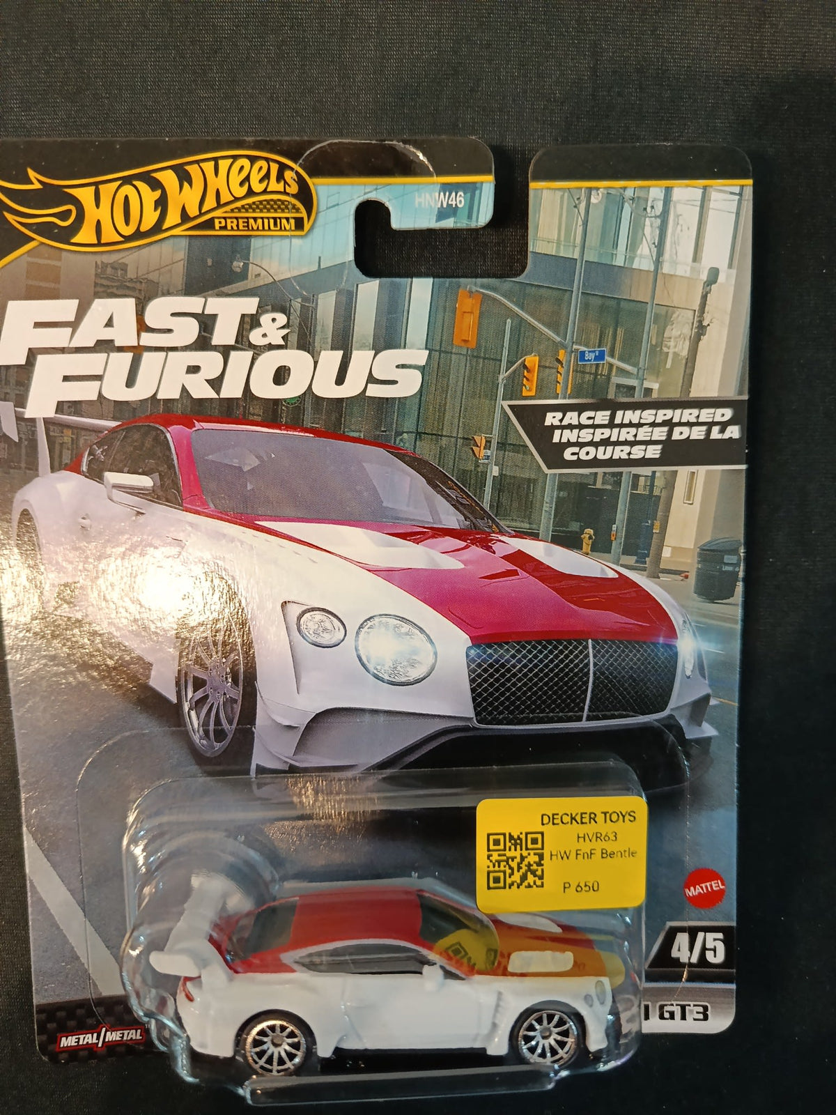 Hot Wheels Fast & Furious Premium Bentley Continental GT3 #4/5