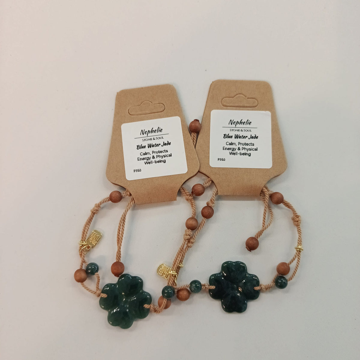 Nephelie Stone & Soul Blue Water Jade Blue Water Jade Flower Bracelet - view 2