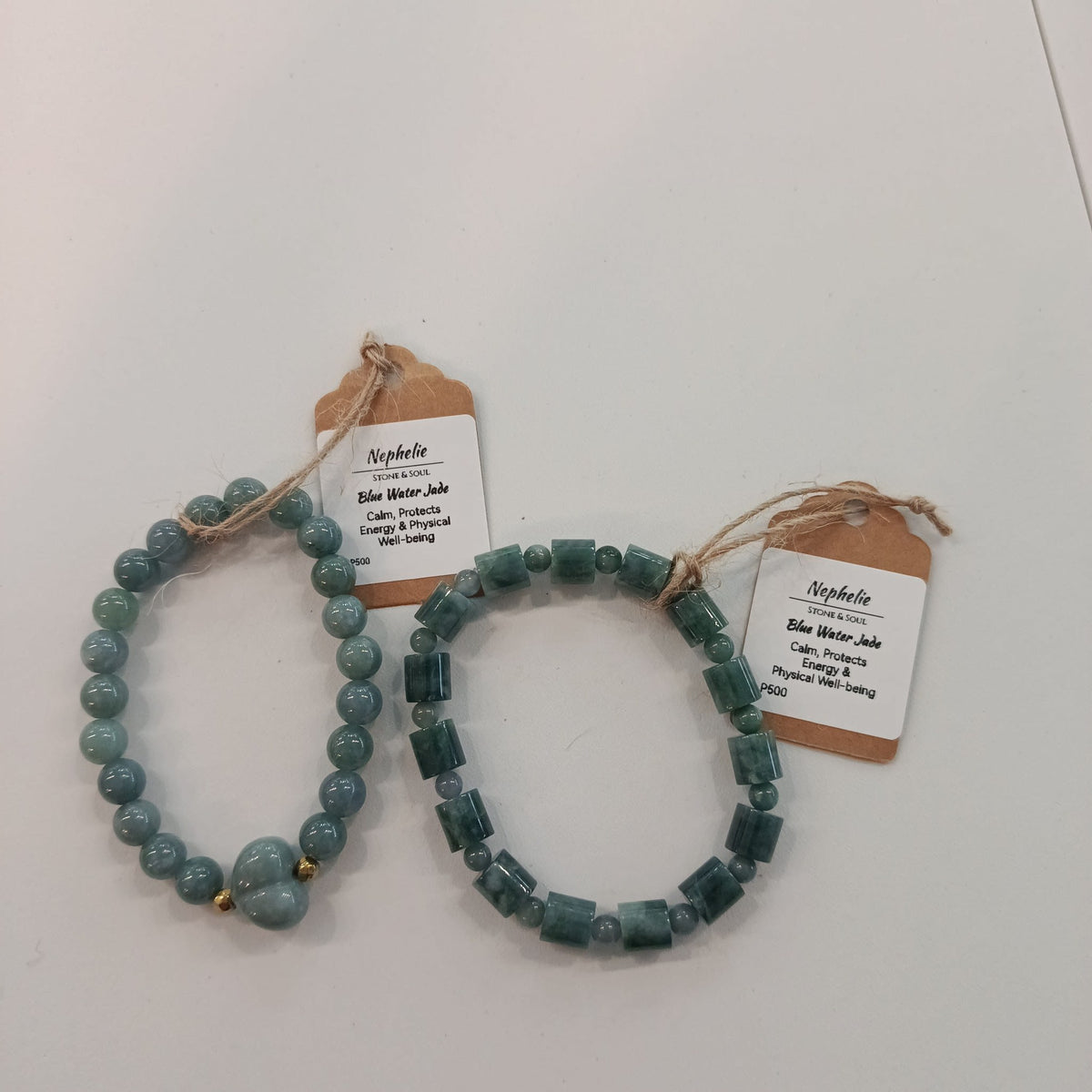 Nephelie Stone & Soul Stone & Soul Blue Water Jade Bracelet - view 2