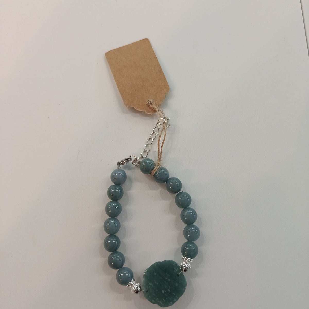 Nephelie Stone & Soul Stone & Soul Blue Water Jade Rose Bracelet - view 2
