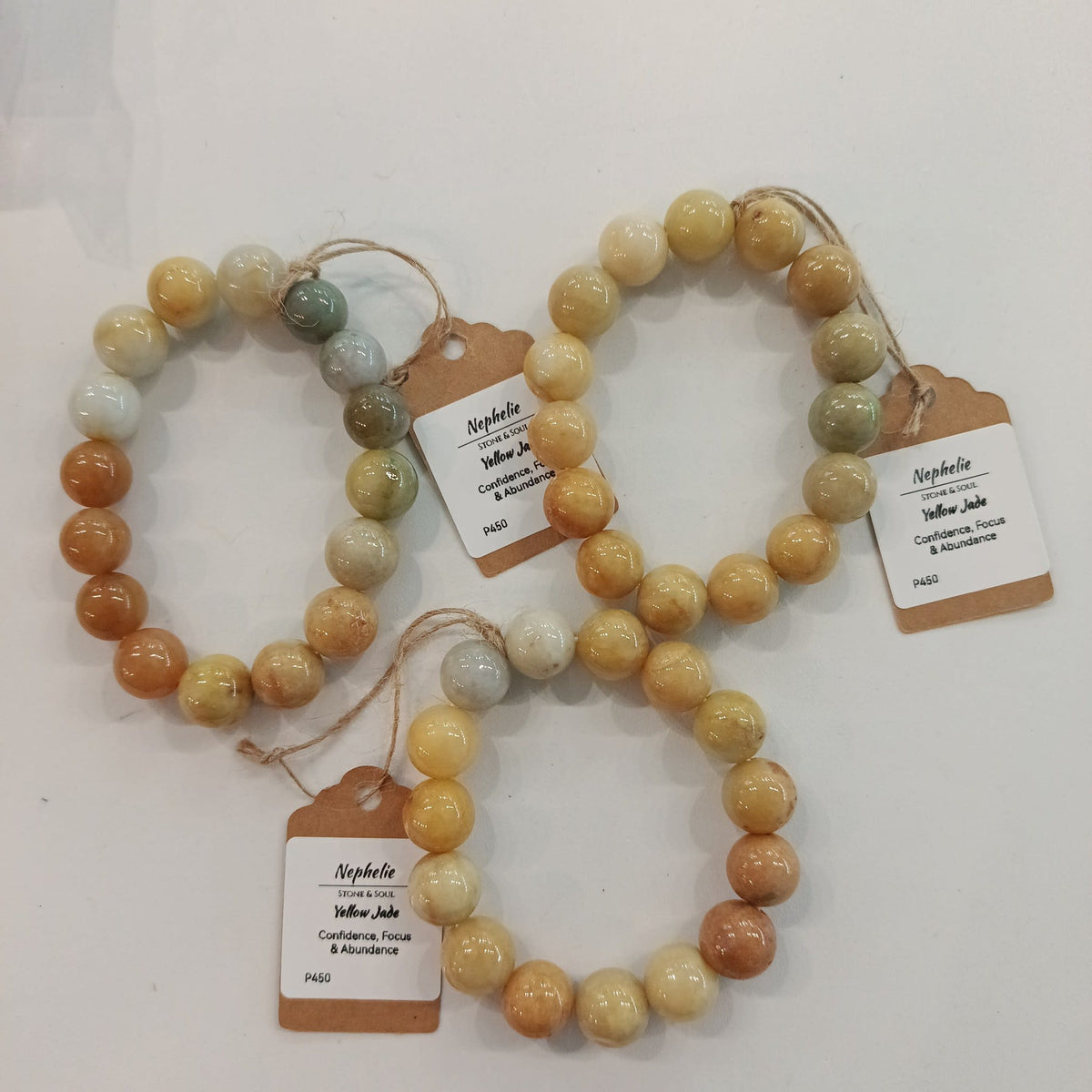 Nephelie Stone & Soul Stone & Soul Yellow Jade Bracelet - view 2