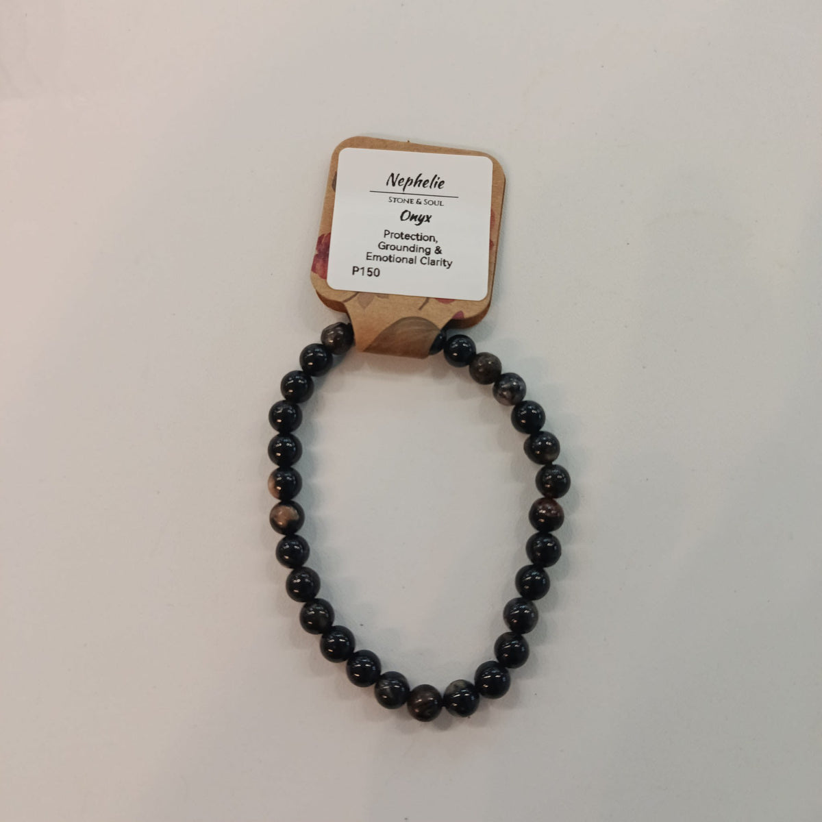 Nephelie Stone & Soul Stone & Soul Onyx Bead Bracelet