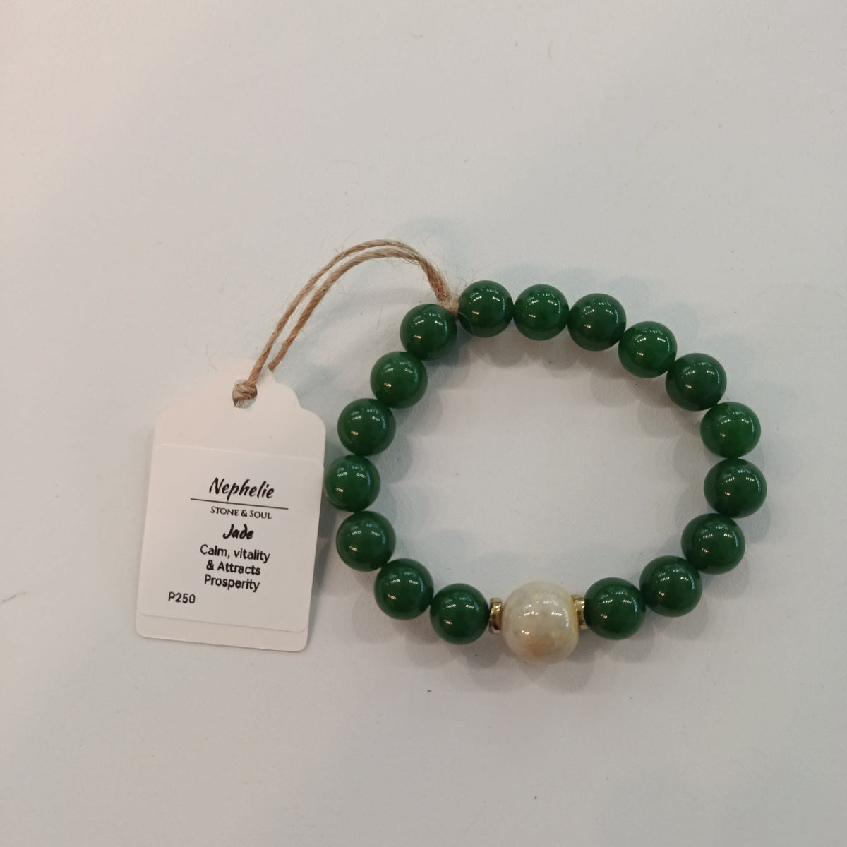 Nephelie Stone & Soul Stone & Soul Jade Bead Bracelet
