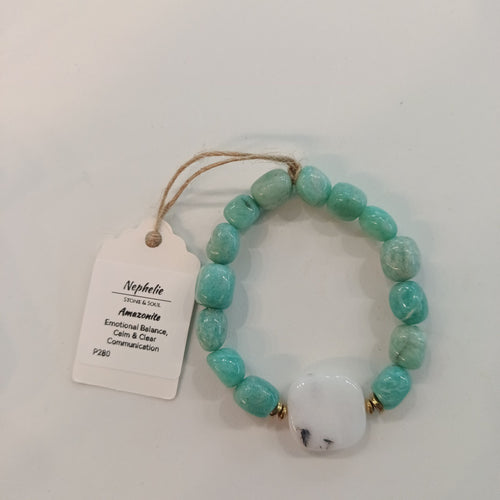 Nephelie Stone & Soul Stone & Soul Amazonite Bracelet #P280