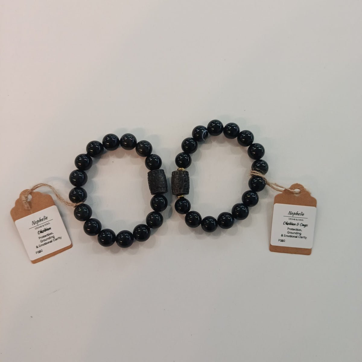 Nephelie Stone & Soul Stone & Soul Obsidian Bead Bracelet - view 2
